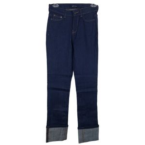 Waven Mari Straight Leg True Blue Turn-up Cuff Jean Women Sz 2